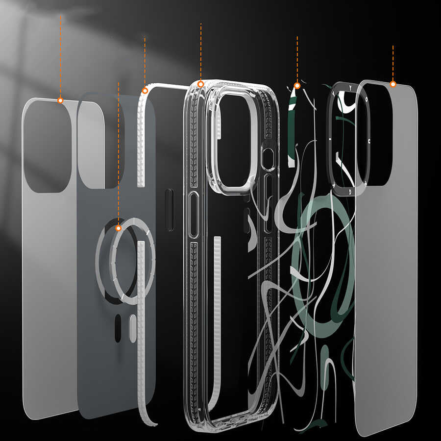 Youngkit Water-Ink Serisi iPhone 14 Pro Max Magsafe Şarj Özellikli Kapak - 6 Youngkit Water-Ink Serisi iPhone 14 Pro Max Magsafe Şarj Özellikli Kapak - 6
